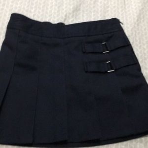 French toast navy pleaded skort size 4
